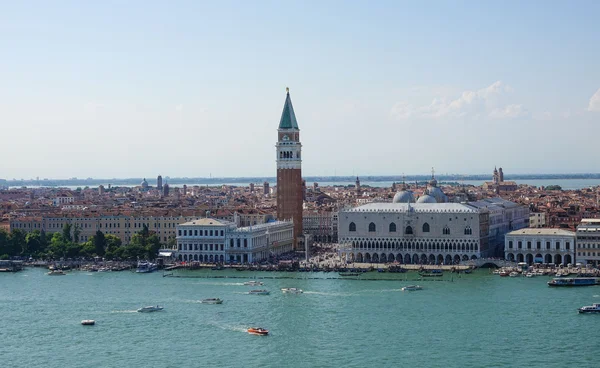 Pemandangan udara di atas kota Venice — Stok Foto