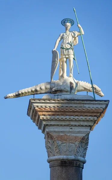Estatuas famosas en la plaza de San Marcos - San Marco Venecia — Foto de Stock
