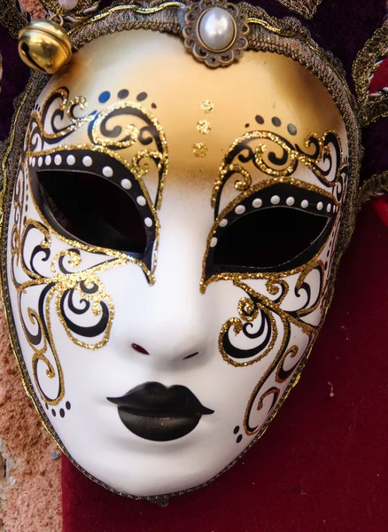 Máscaras venezianas famosas - Carnaval em Veneza Mardi Gras — Fotografia de Stock