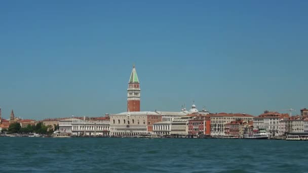 O horizonte de Veneza Itália - centro histórico da cidade — Vídeo de Stock