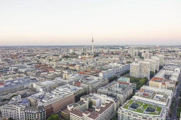 Εναέρια θέα πάνω από την πόλη του Βερολίνου Γερμανίας — Φωτογραφία Αρχείου