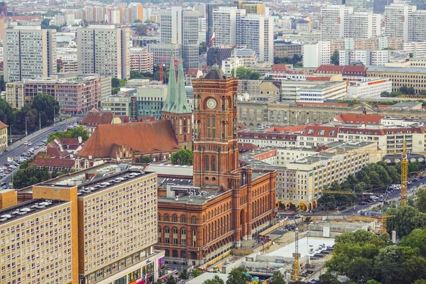 Red town hall of Berlin — Stock Photo, Image