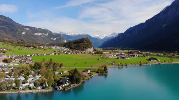 スイスのブリエンツ市 — ストック動画