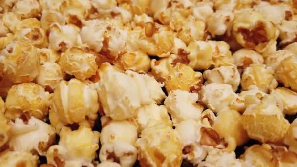 Verse popcorn close-up schot — Stockvideo