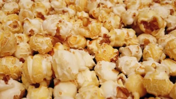 Popcorn segar dekat ditembak — Stok Video