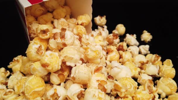 Popcorn segar - close up shot — Stok Video