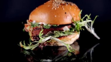 Vejetaryen Burger yakın çekim