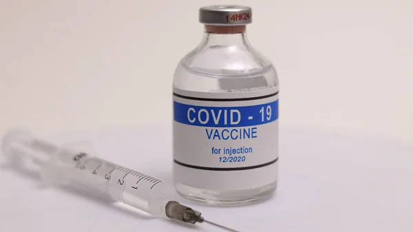 Corona Covid Vaccino Iniettabile Foto — Foto Stock
