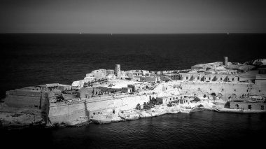 Kalkara Malta 'daki ünlü Rikasoli Kalesi