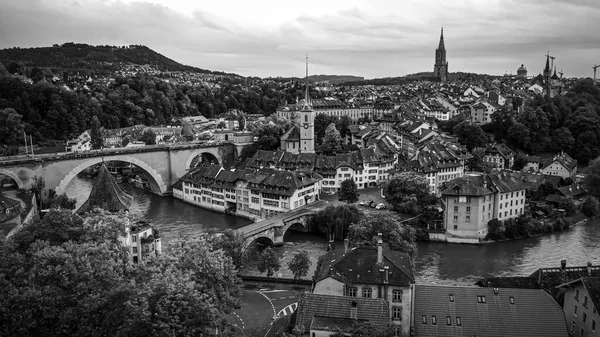 Veduta aerea sulla città di Berna - la capitale della Svizzera — Foto Stock