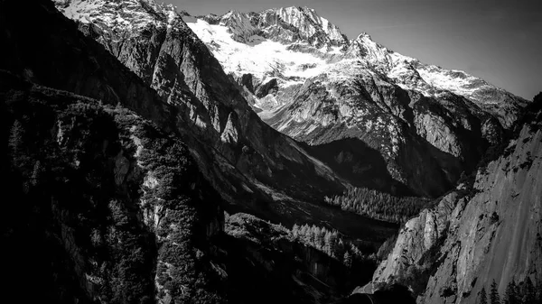 The amazing landscape of the Swiss Alps in Switzerland