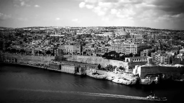 Amazing aerial view over Valletta the capital city of Malta — Stock Photo, Image