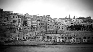 Valletta 'nın ufuk çizgisine bakın - MALTA, MALTA - 5 Mart 2020