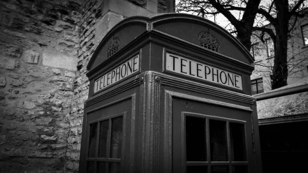 Cityscapes of Oxford i England i sort og hvid - Stock-foto