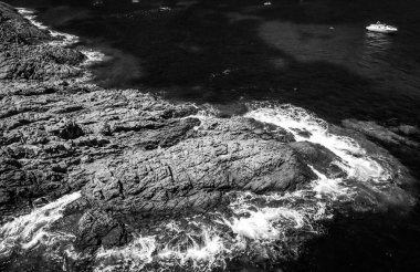 Fransa 'da Cote D Azur' da Cap Roux 'da inanılmaz bir hava manzarası var.