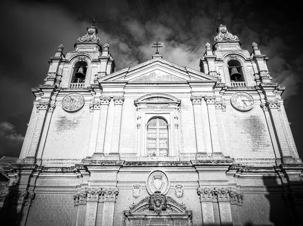 Mdina Cathedral in the historic capital city of Malta — Φωτογραφία Αρχείου