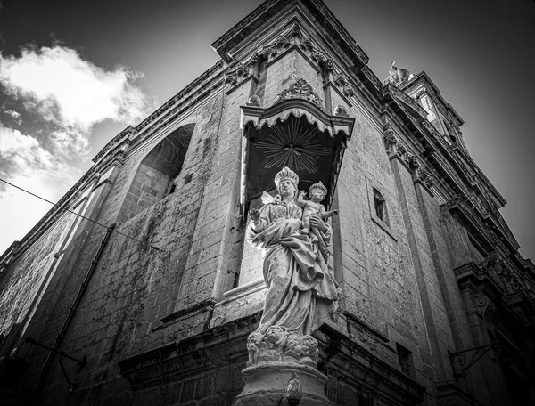 Edifícios típicos em Mdina Malta — Fotografia de Stock