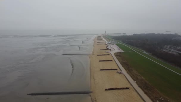 Waddenské moře v Německu je památkou UNESCO — Stock video