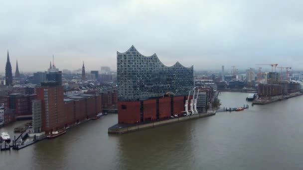 Harbour City powiat zwany Hafencity w Hamburgu — Wideo stockowe