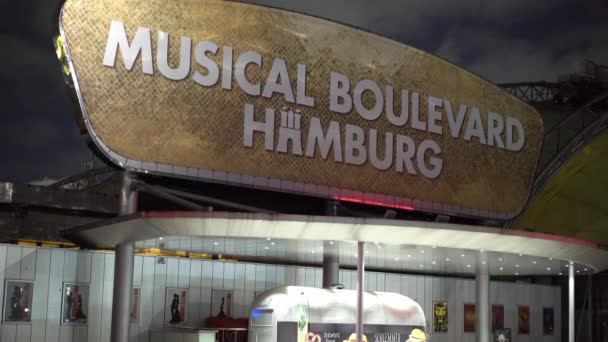 Stage Musical Theater in Hamburg — Stock Video