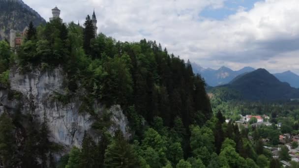 Słynny zamek Neuschwanstein w Bawarii Niemcy — Wideo stockowe