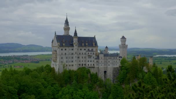 Famoso castello di Neuschwanstein in Baviera Germania — Video Stock