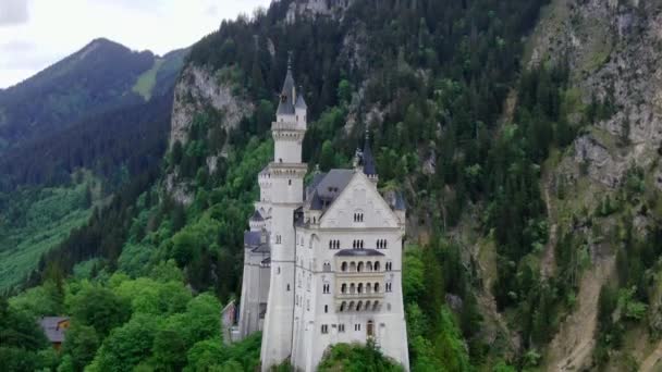 德国巴伐利亚著名的新斯旺斯坦城堡 — 图库视频影像