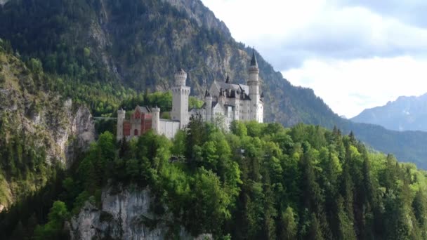 Famoso castello di Neuschwanstein in Baviera Germania — Video Stock