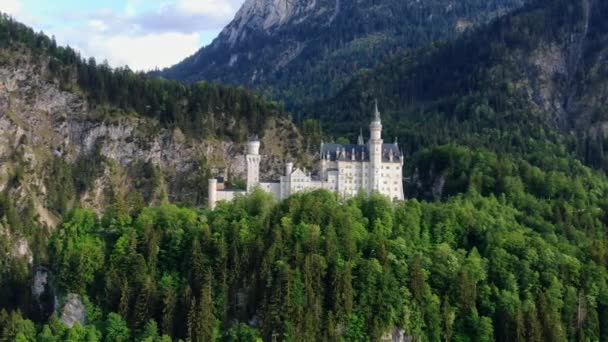 Castelo de Neuschwanstein na Baviera Alemanha — Vídeo de Stock