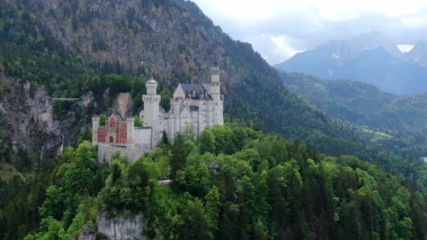Famoso castello di Neuschwanstein in Baviera Germania — Video Stock