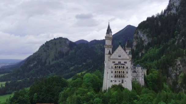 Slot Neuschwanstein in Beieren Duitsland — Stockvideo