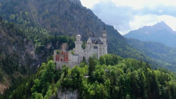 Híres Neuschwanstein kastély Bajorországban Németország — Stock videók