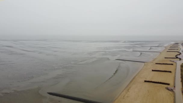 Vadehavet i Cuxhaven Tyskland - Nordsjön — Stockvideo