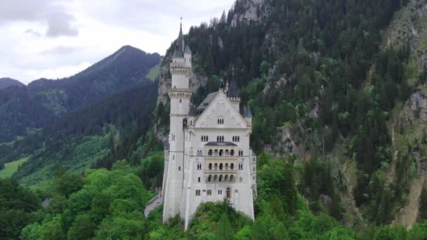 Slot Neuschwanstein in Beieren Duitsland — Stockvideo