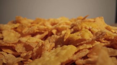 Mısır gevreği - detaylı makro çekim