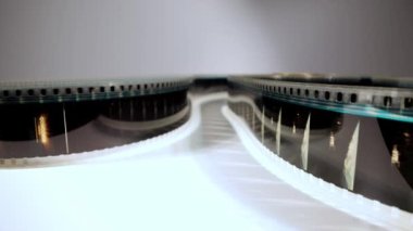 35 mm 'lik bir film şeridini kapat - makro çekim