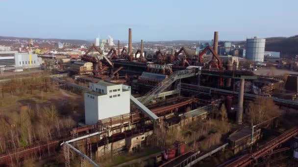 Altes Fabrikgelände in Deutschland - Weltkulturerbe — Stockvideo