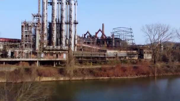 Antigua fábrica en Alemania - Patrimonio de la Humanidad — Vídeo de stock