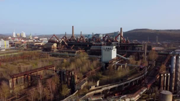 Antigua fábrica en Alemania - Patrimonio de la Humanidad — Vídeo de stock