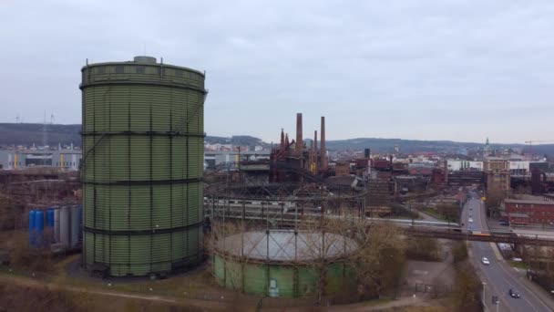 Old factory site in Germany - World Heritage Site — Stock video