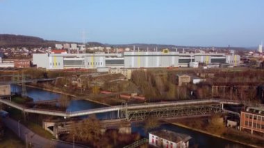 Çelik üretimi için büyük endüstriyel fabrika