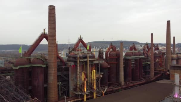 Старий завод у Німеччині - об "єкт всесвітньої спадщини — стокове відео