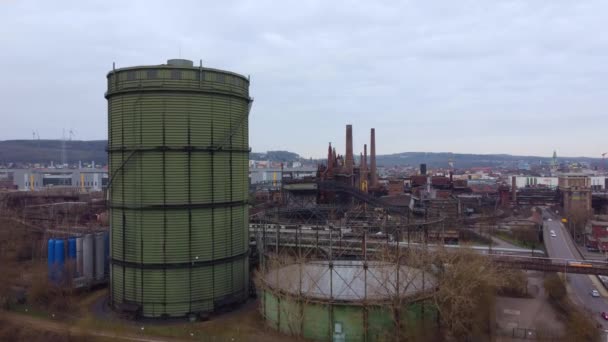 Старая фабрика в Германии - объект Всемирного наследия — стоковое видео