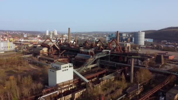 Antigua fábrica en Alemania - Patrimonio de la Humanidad — Vídeo de stock