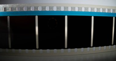 35 mm 'lik bir film şeridini kapat - makro çekim