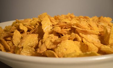 Mısır gevreği - detaylı makro çekim