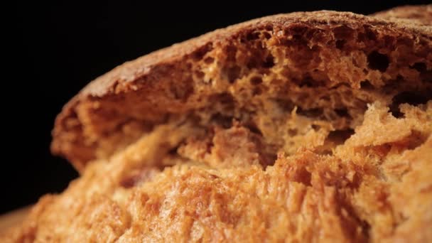 焼きたてのパンの皮 — ストック動画