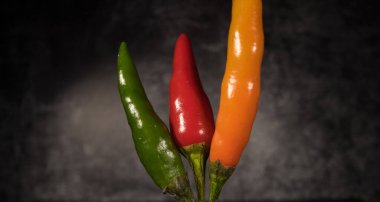 Rawit Chili biberleri yakın planda.