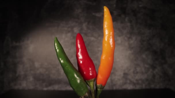 Rawit Chili peppers in close-up — Stock Video