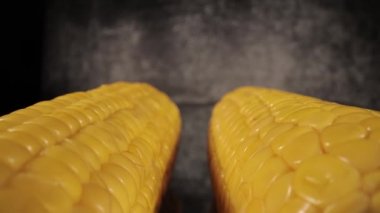 Yakın çekim mısır koçanları - makro görünüm